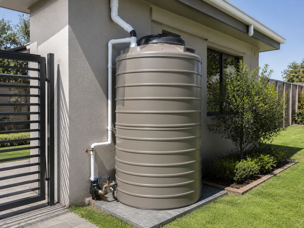 Completed water tank installation in Johannesburg